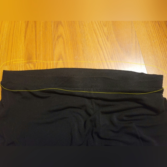 Matty M Womens Black Midi 26" Pull On Skirt Size S Double Lined Fair Condition - Picture 7 of 13